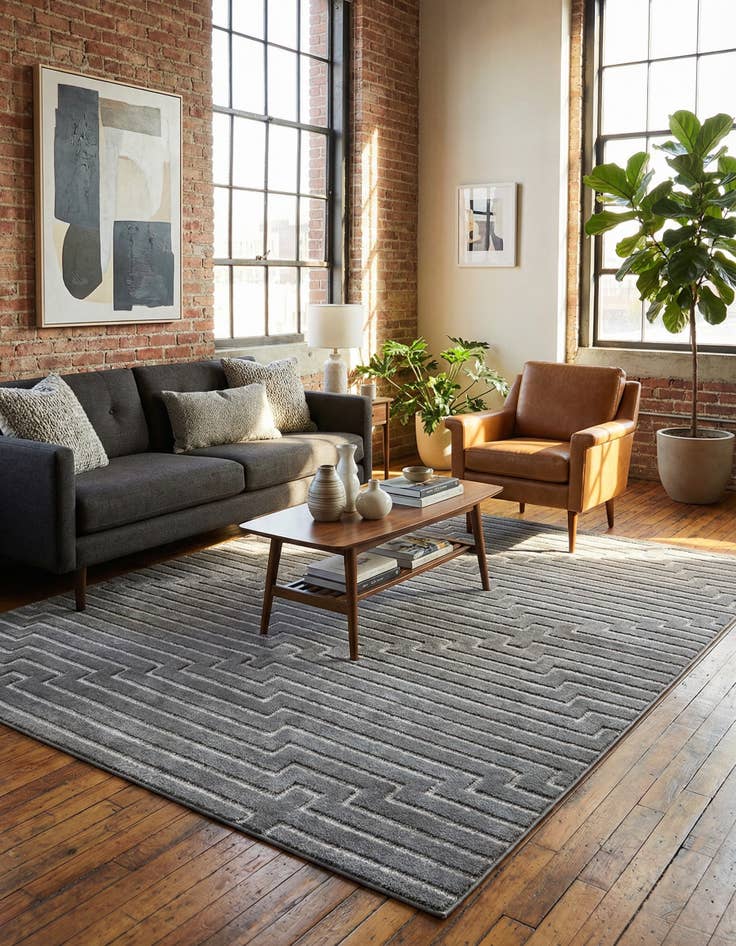 Detail image of 7' 10 x 10' Vogue Geo Rug