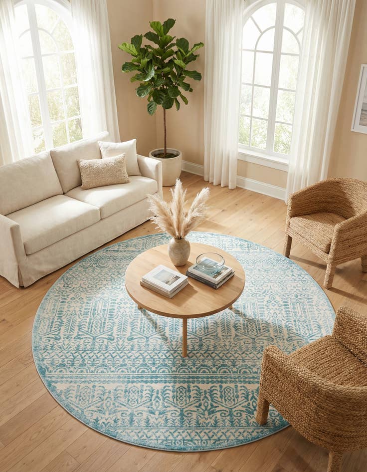 Detail image of Jill Zarin 7' 10 x 7' 10 Uptown Cloisters Round Rug