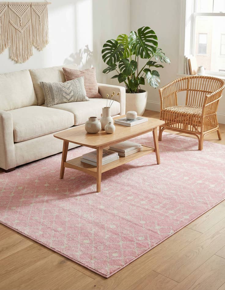 Detail image of  7' 10 x 10' Moroccan Trellis Rug