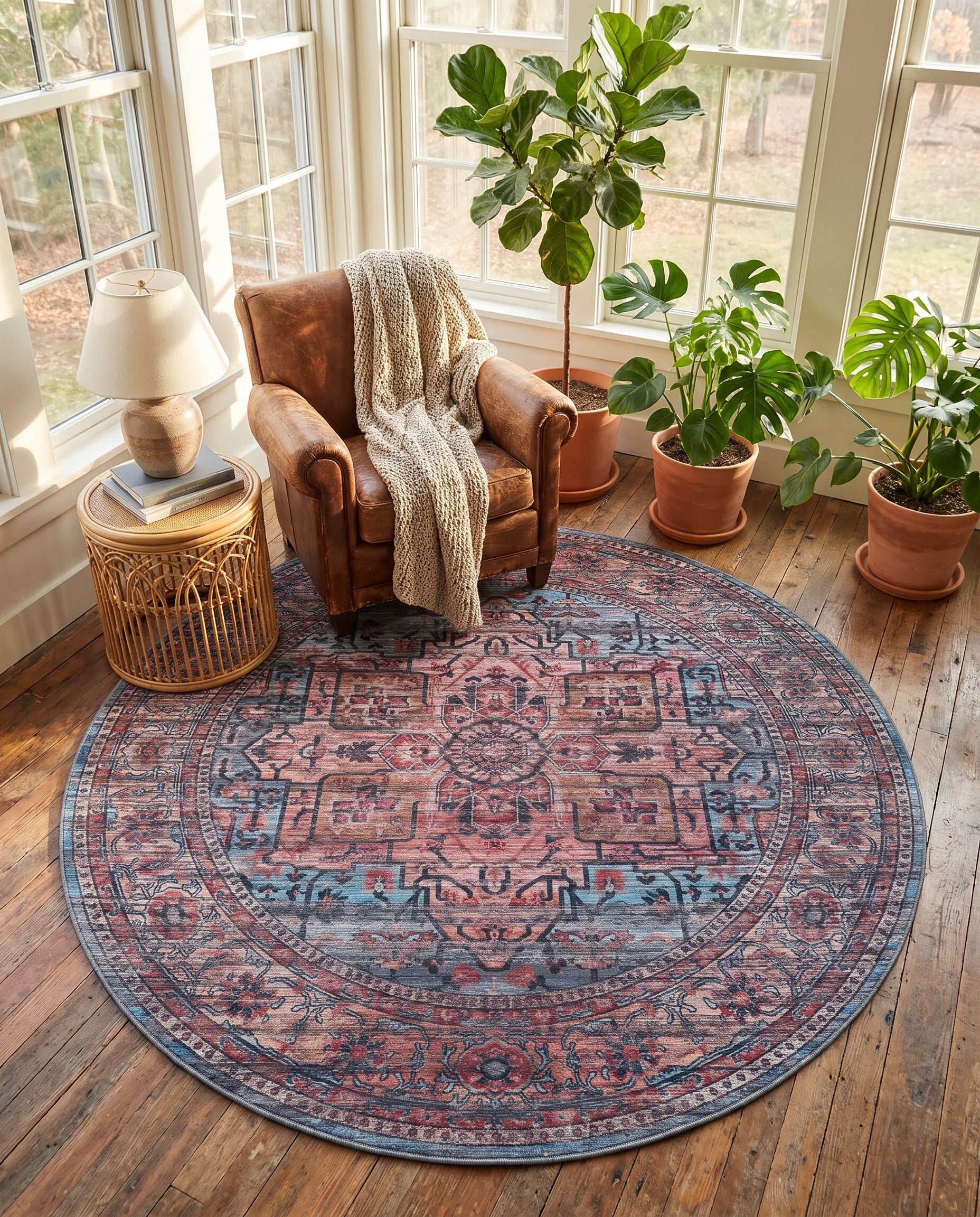 240cm x 240cm Maahru Round Rug