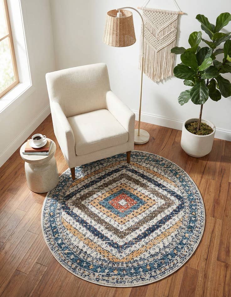 Detail image of 3' 3 x 3' 3 Aramis Round Rug