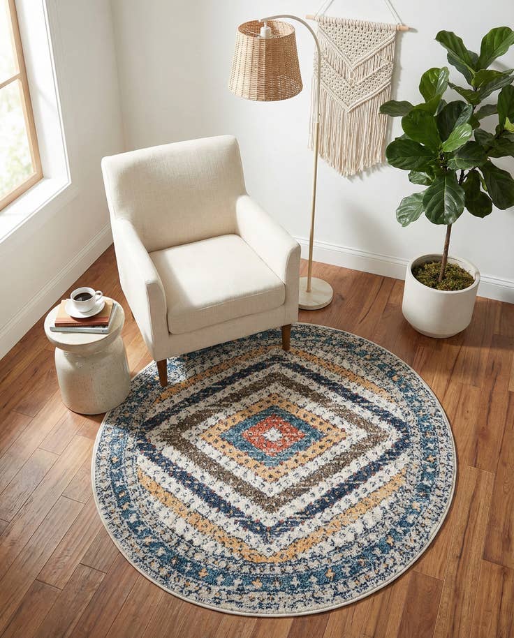 Detail image of 3' 3 x 3' 3 Aramis Round Rug