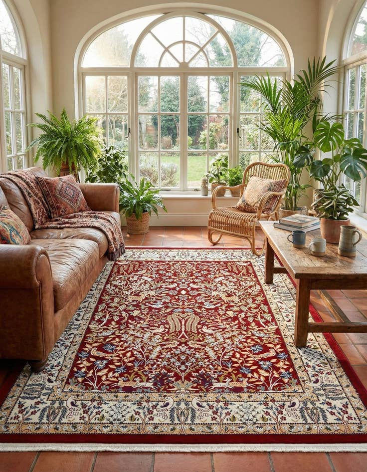 Detail image of 7' 10 x 10' Nain Design Rug