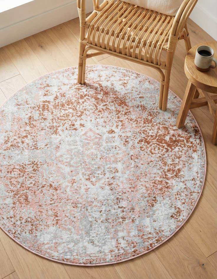 Detail image of 3' 3 x 3' 3 Kamala Washable Round Rug