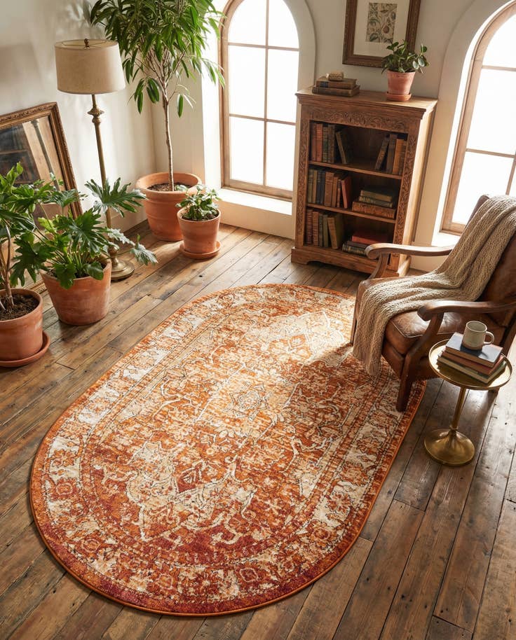 Detail image of 5' x 8' Isabella Oval Rug