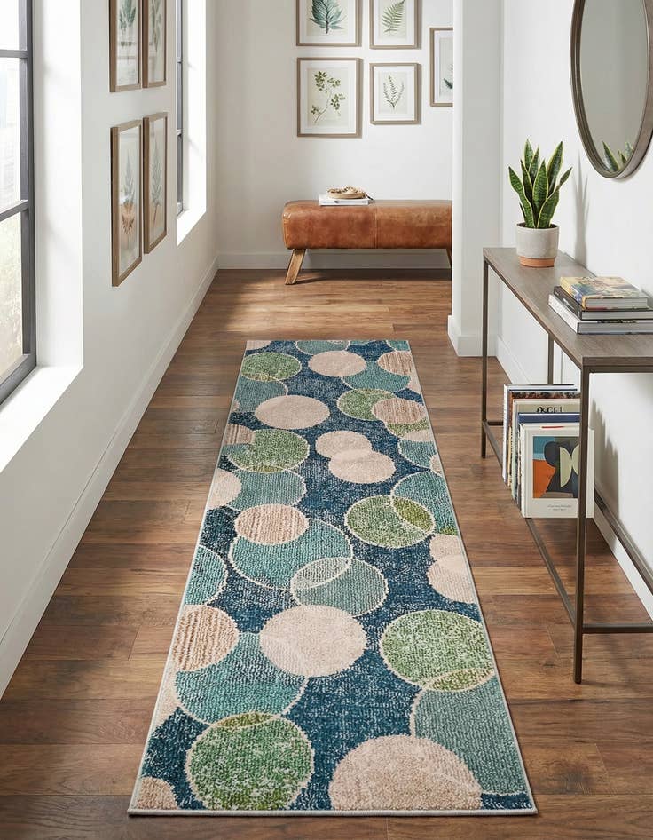Detail image of 2' 2 x 6' 7 Washable Theia Runner Rug