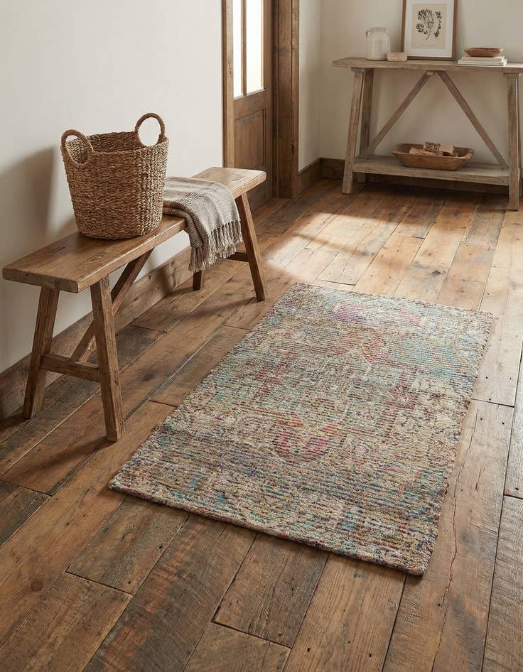 Detail image of 2' x 3' 1 Chenille Jute Rug
