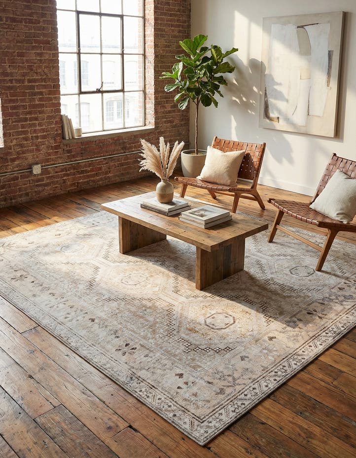 7' 10 x 7' 10 Washable Yara Square Rug