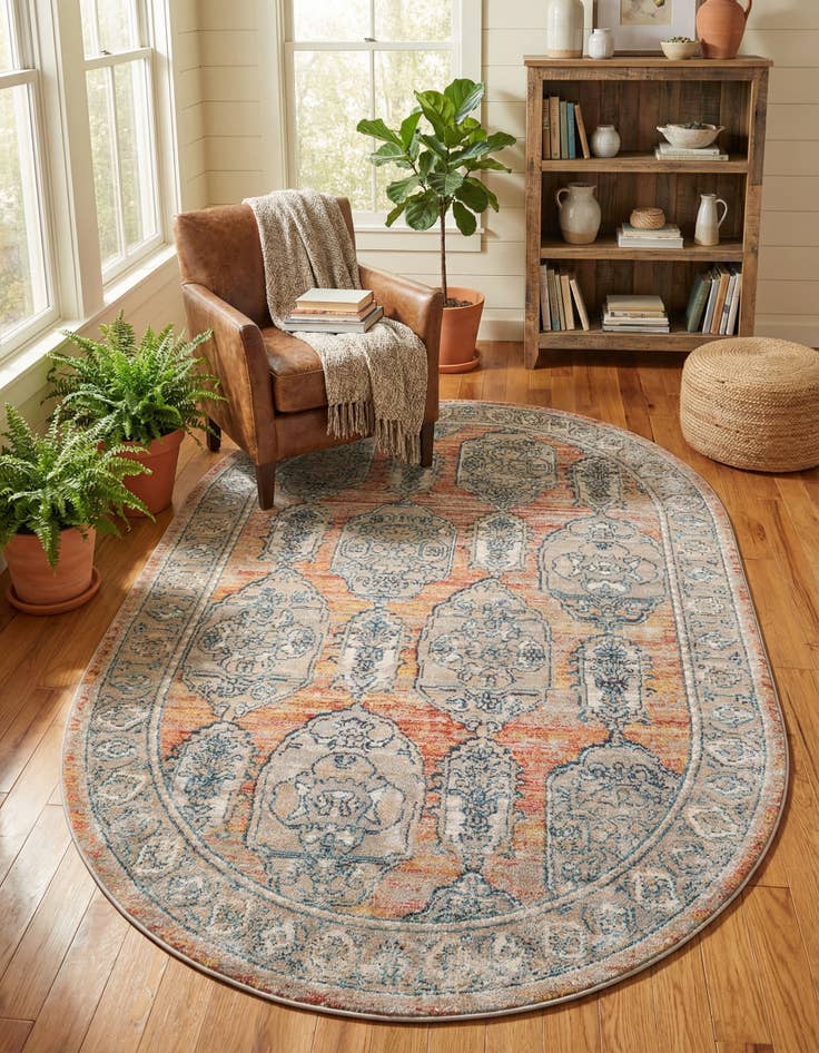 Detail image of 5' 3 x 8' Lola Oval Rug