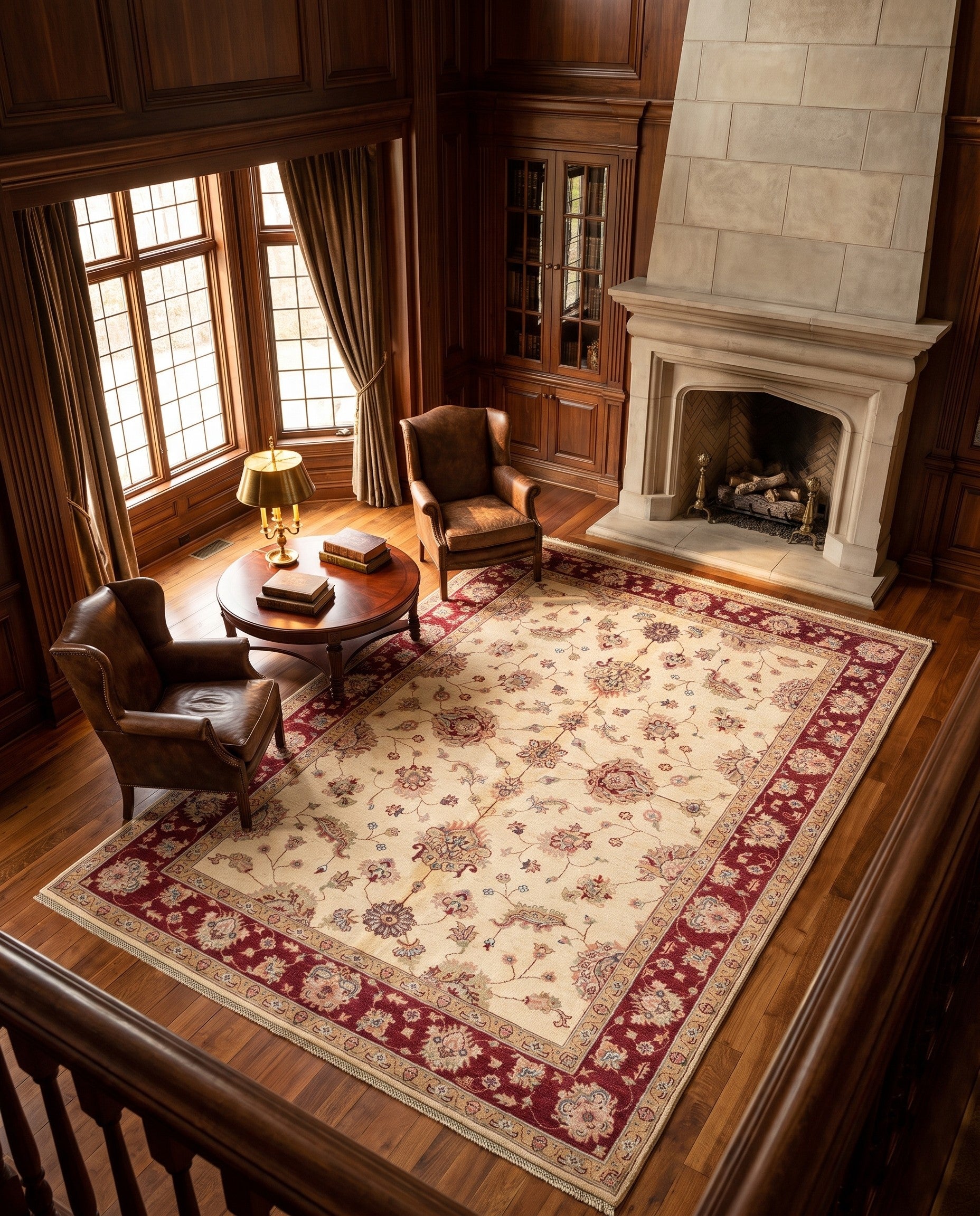 175cm x 260cm Hand Knotted Ziegler Rug
