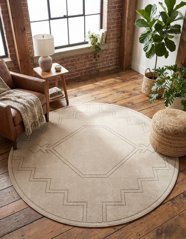 Detail image of 8' x 8' Contour Round Rug