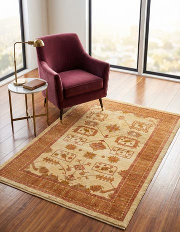 3' 7 x 5' 5 Kashkuli Wool Rug