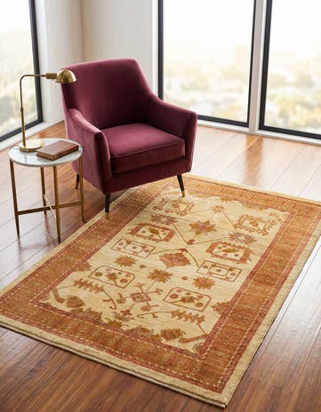 3' 7 x 5' 5 Kashkuli Wool Rug