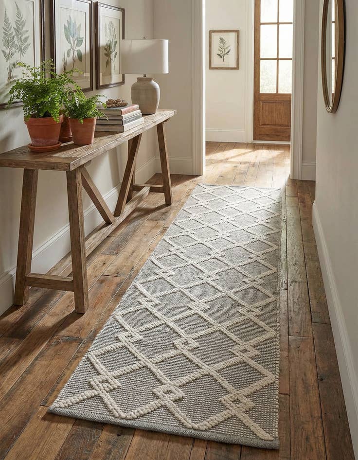 Detail image of 2' x 8'  Hand Knotted Jill Zarin Dorset Runner Rug