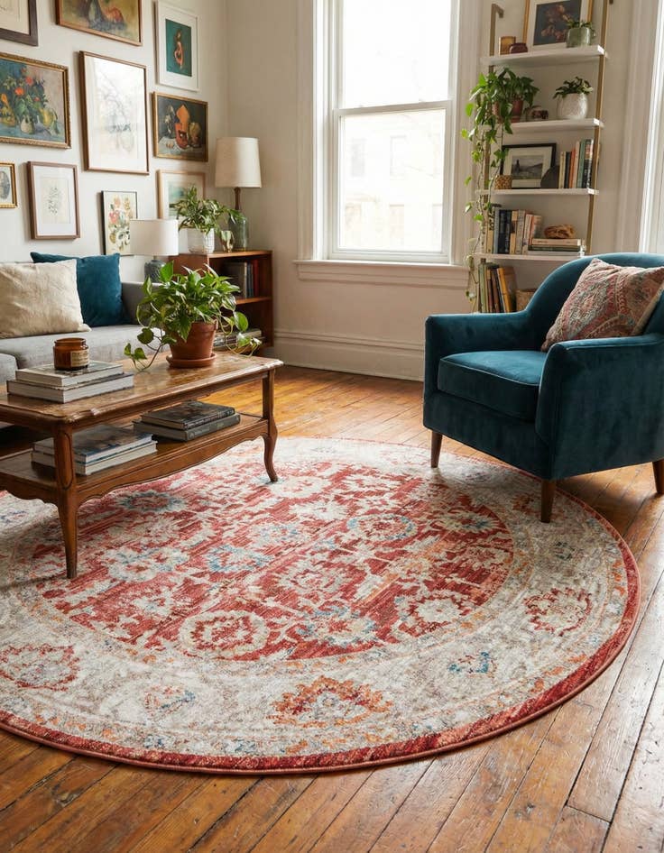 Detail image of 6' x 6' Noble Round Rug