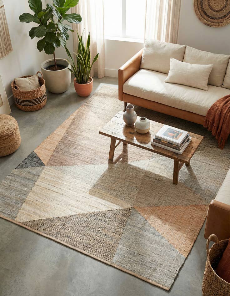 Detail image of 7' 10 x 10' Hand Woven Kilim Jute Rug