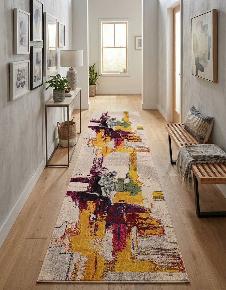 Detail image of 2' 7 x 10'  Washable Casablanca Runner Rug