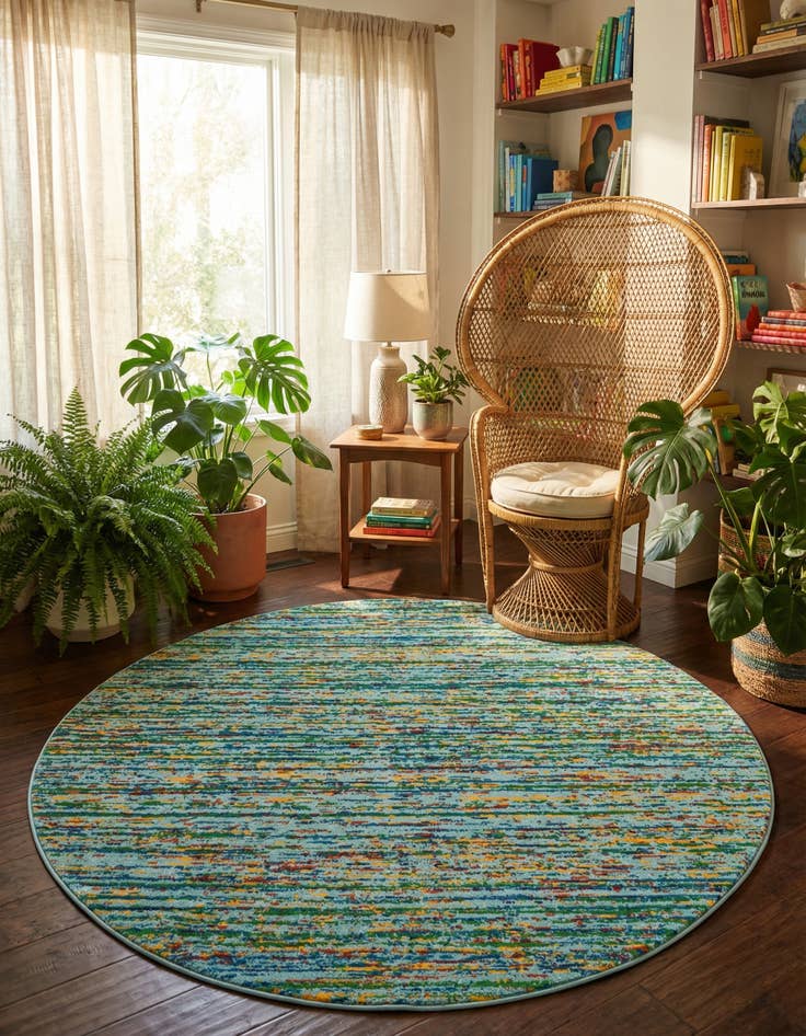 Detail image of 5' 3 x 5' 3 Calypso Round Rug