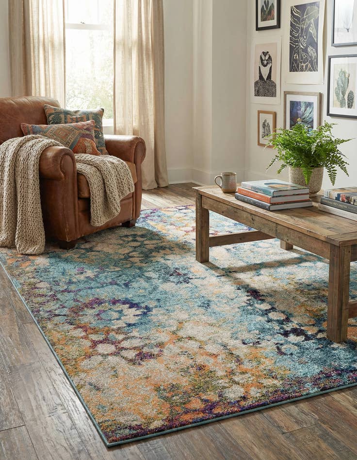 Detail image of 6' x 9'  Washable Arte Rug