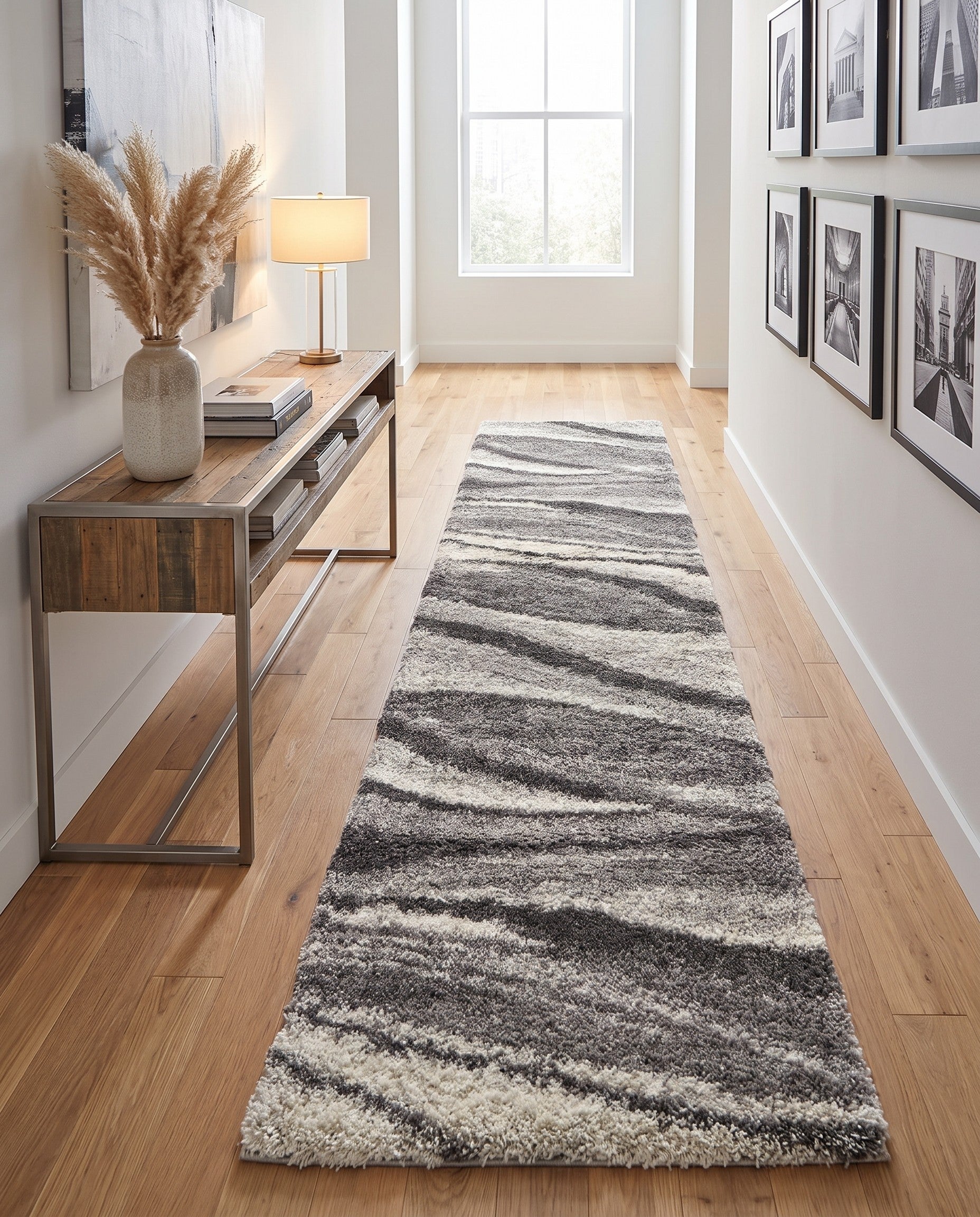 2' 7 x 10' Soft Touch Shag Runner Rug