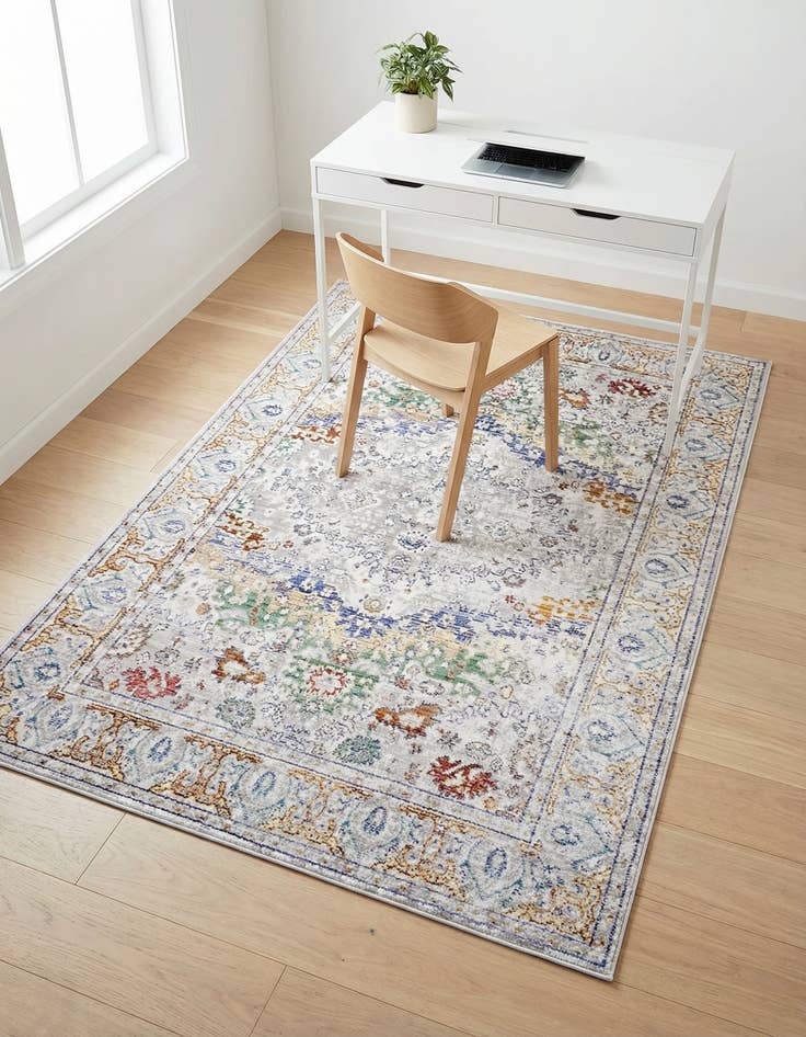 Detail image of 4' x 6' Aqua Rug