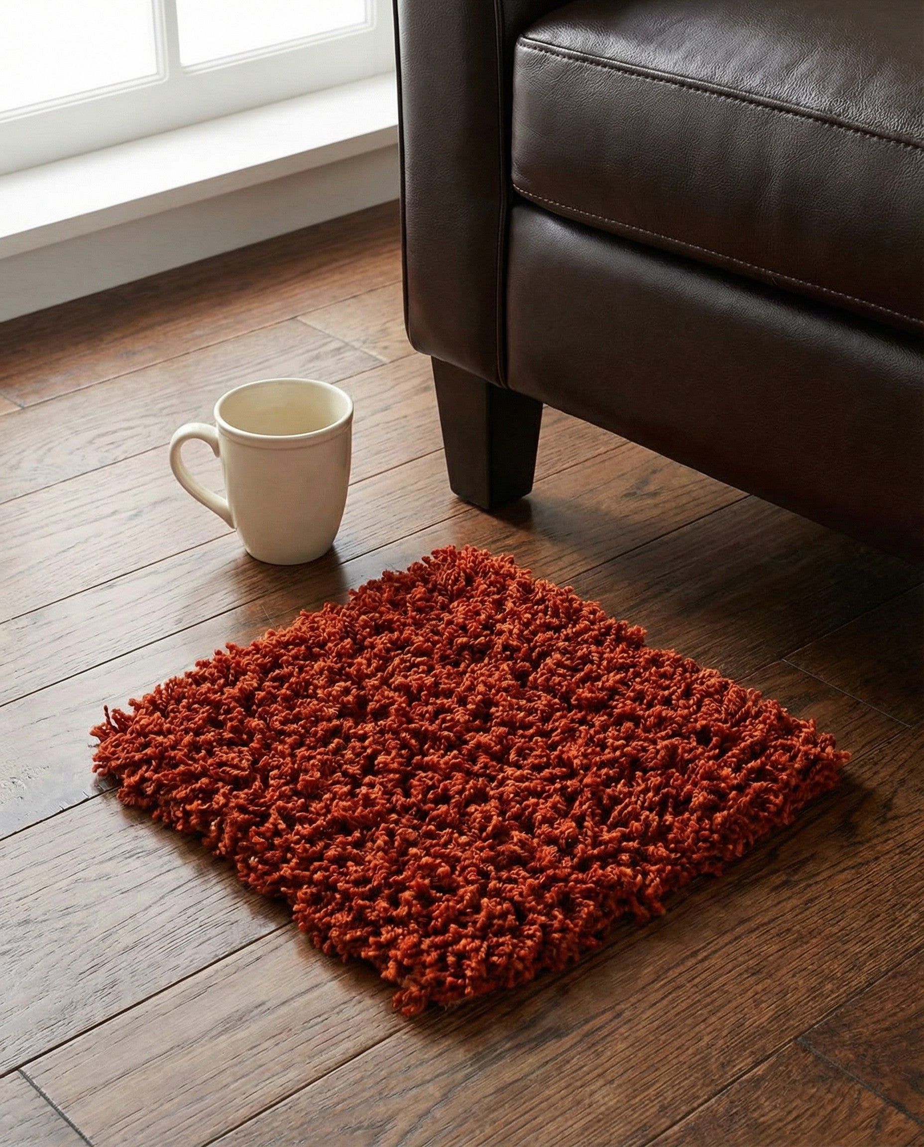 1' x 1' Solid Shag Sample Rug