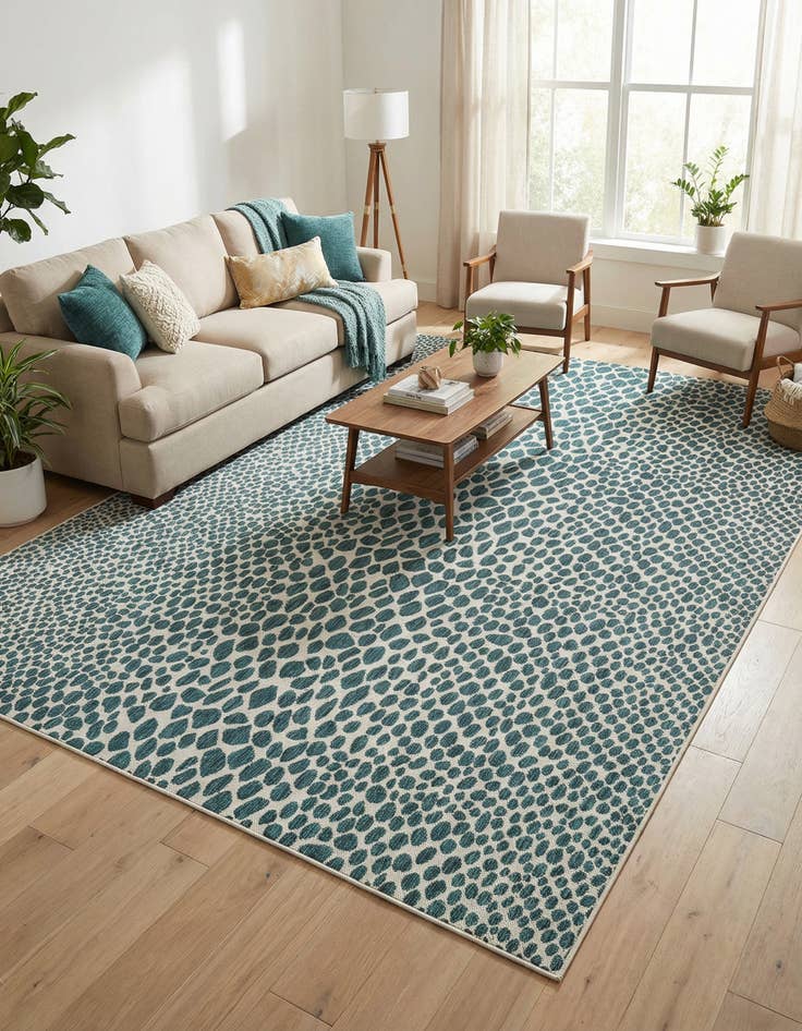 Detail image of 7' 10 x 10'  Washable Jill Zarin Cape Town Indoor / Outdoor Rug