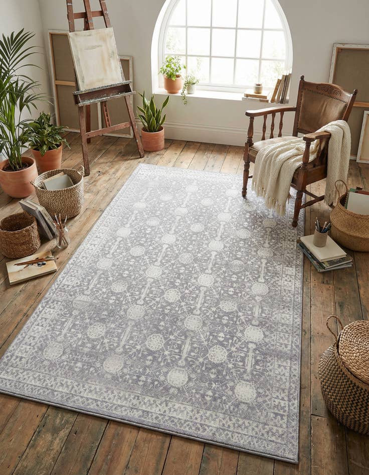 Detail image of 5' x 8' Washable Timeless Rug