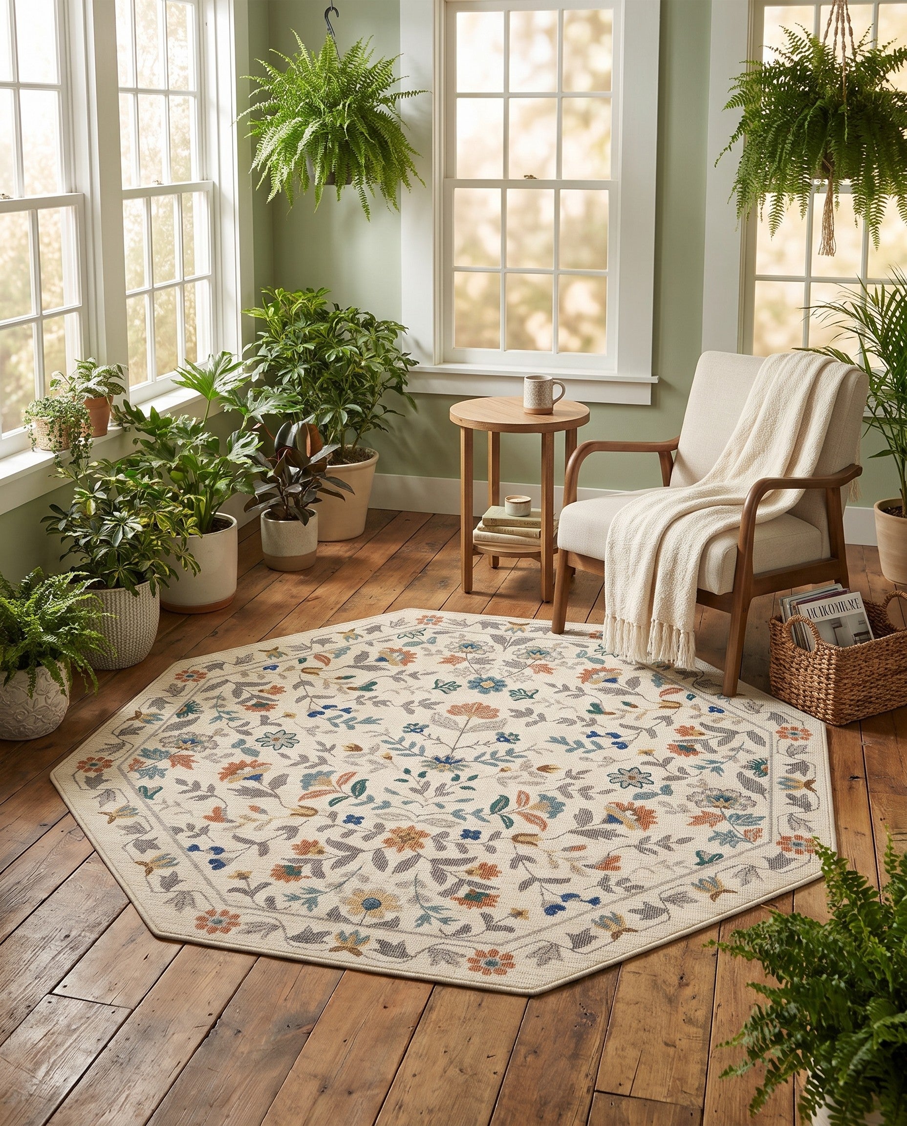 155cm x 155cm Blossom Octagon Rug