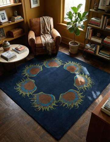 7' 6 x 7' 8 Luna Square Rug