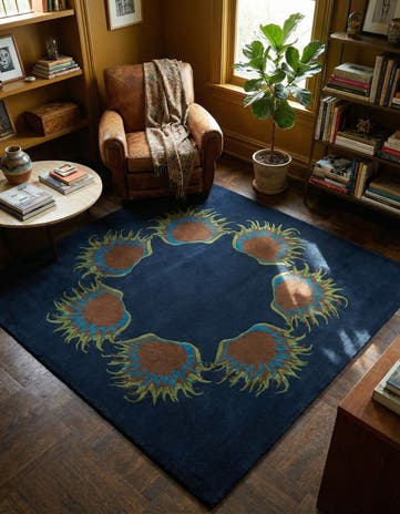 7' 6 x 7' 8 Luna Square Rug