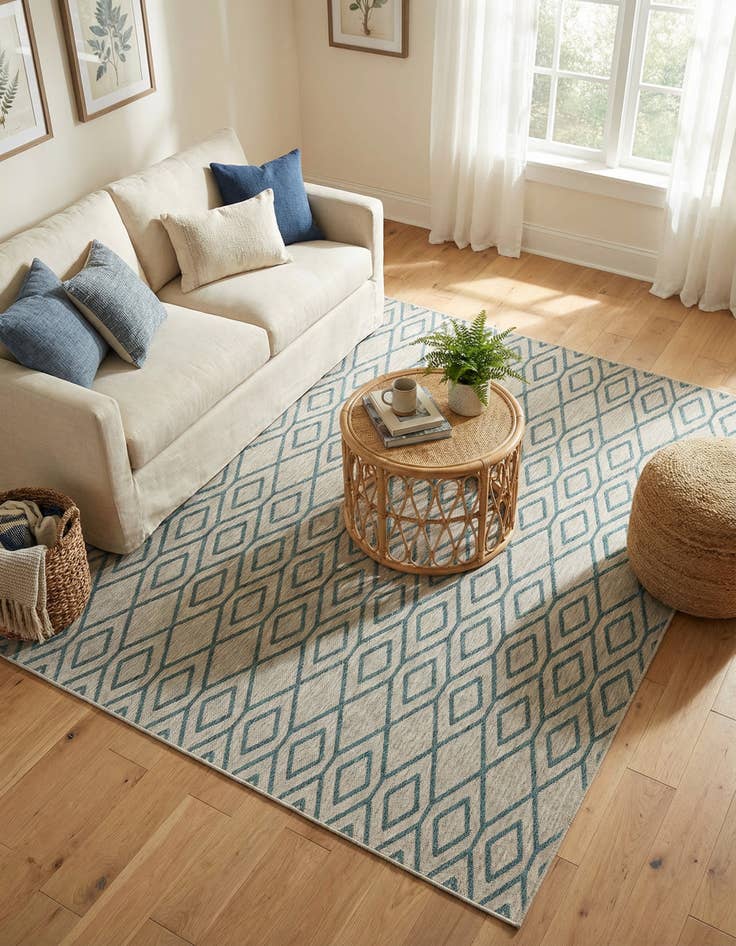 Detail image of 7' 10 x 10'  Washable Jill Zarin Turks and Caicos Indoor / Outdoor Rug