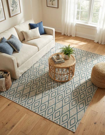 7' 10 x 10' Easy-Clean Jill Zarin Turks and Caicos Indoor / Outdoor Rug