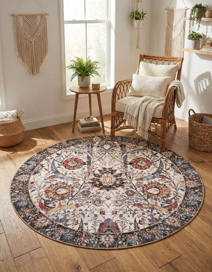 Detail image of 5' 1 x 5' 1 Timeless Round Rug
