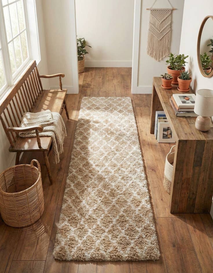 Detail image of 2' 7 x 10' Marrakesh Shag Runner Rug