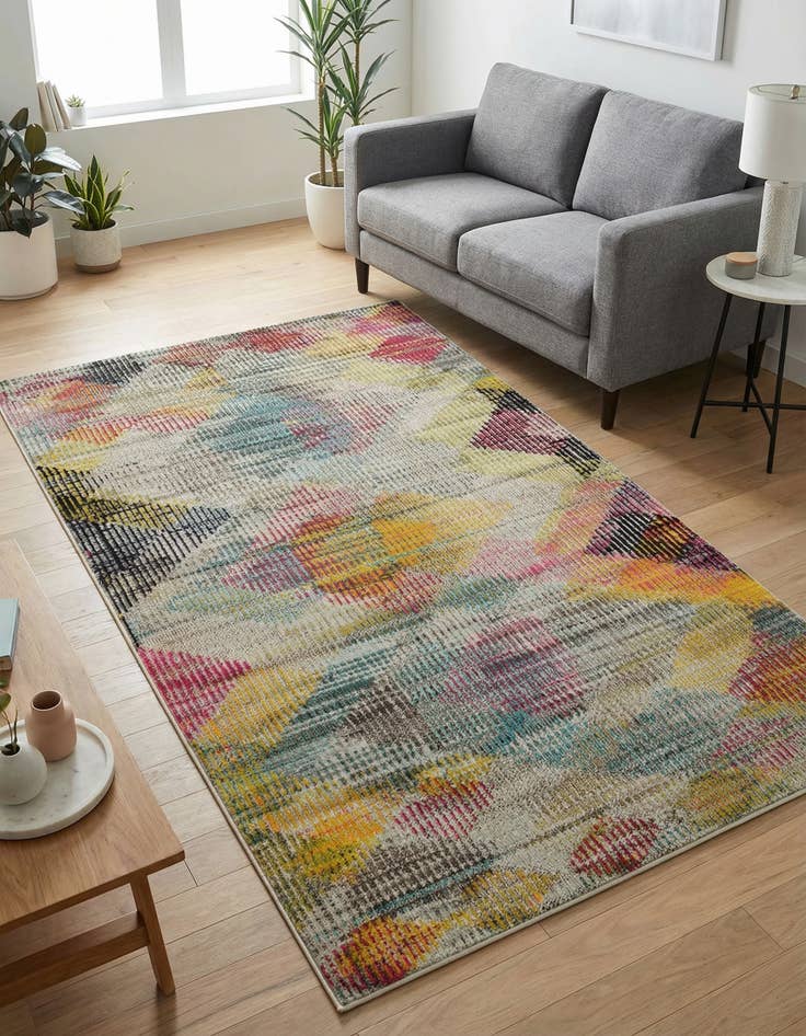 Detail image of 5' x 8' Washable Theia Rug