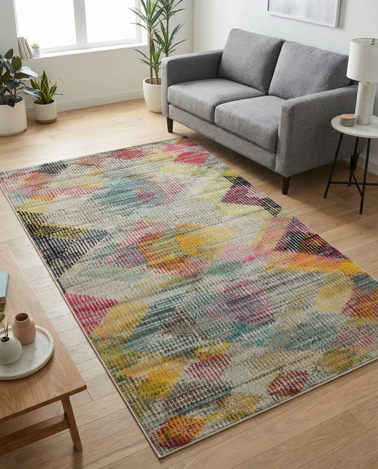 Detail image of 5' x 8' Washable Theia Rug