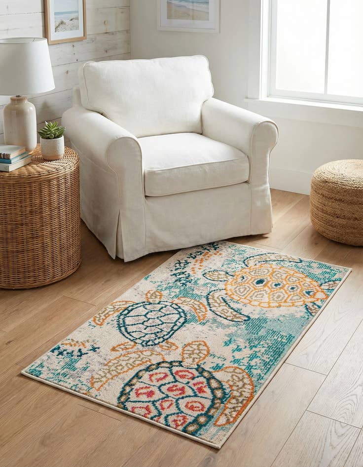 Detail image of 2' x 3'  Washable Capri Rug