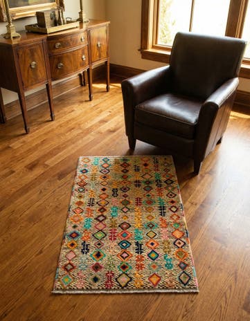 2' 8 x 4' 2 Hand Knotted Balouch Wool Rug
