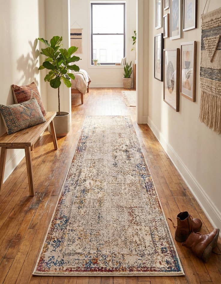 Detail image of 2' 6 x 12' Deepa Runner Rug