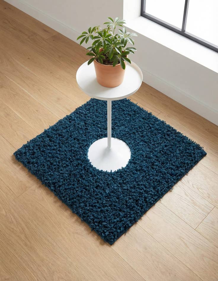 Detail image of 2' 2 x 2' 2 Solid Shag Square Rug