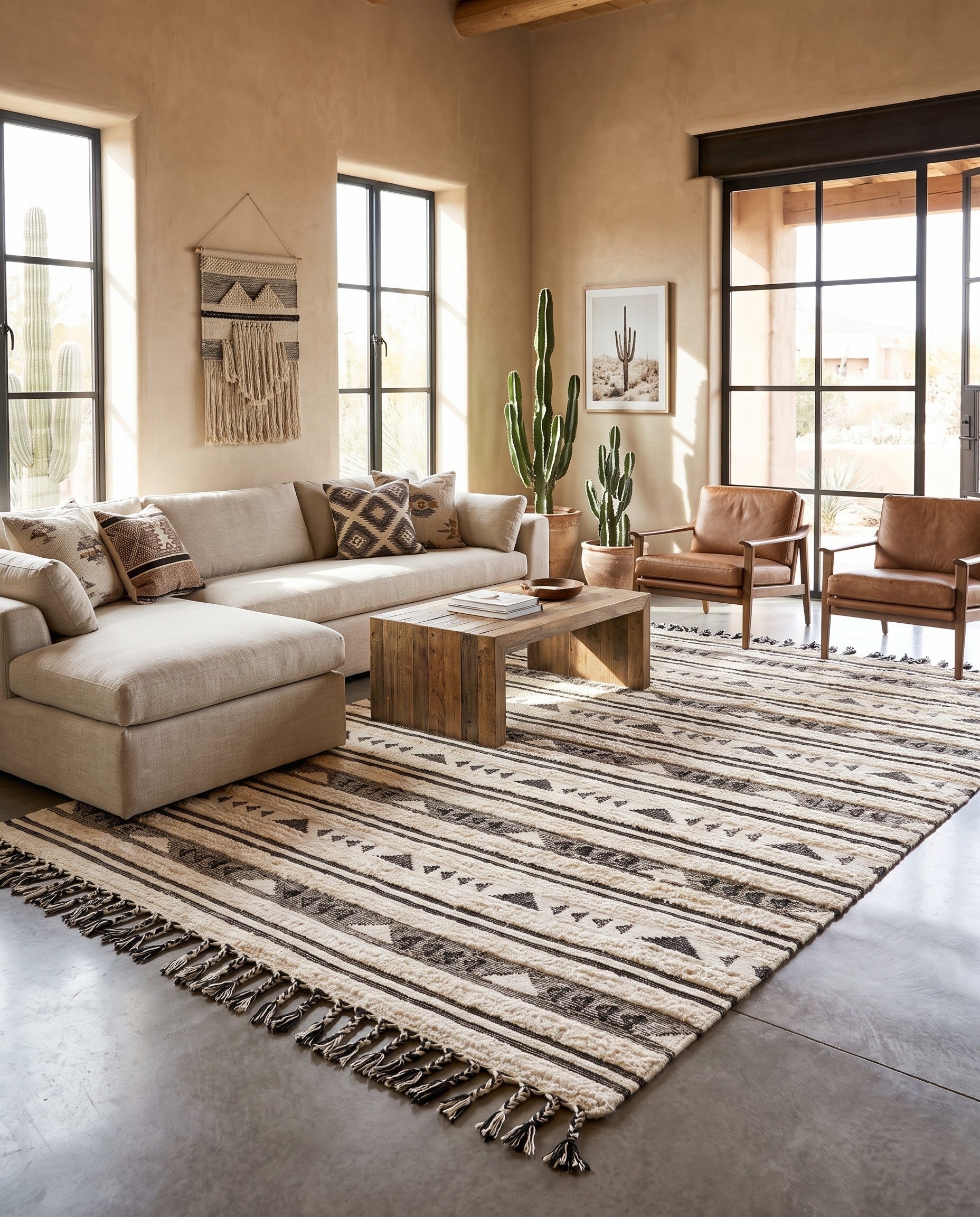 9' x 12' Hand Woven Arizona Wool Rug