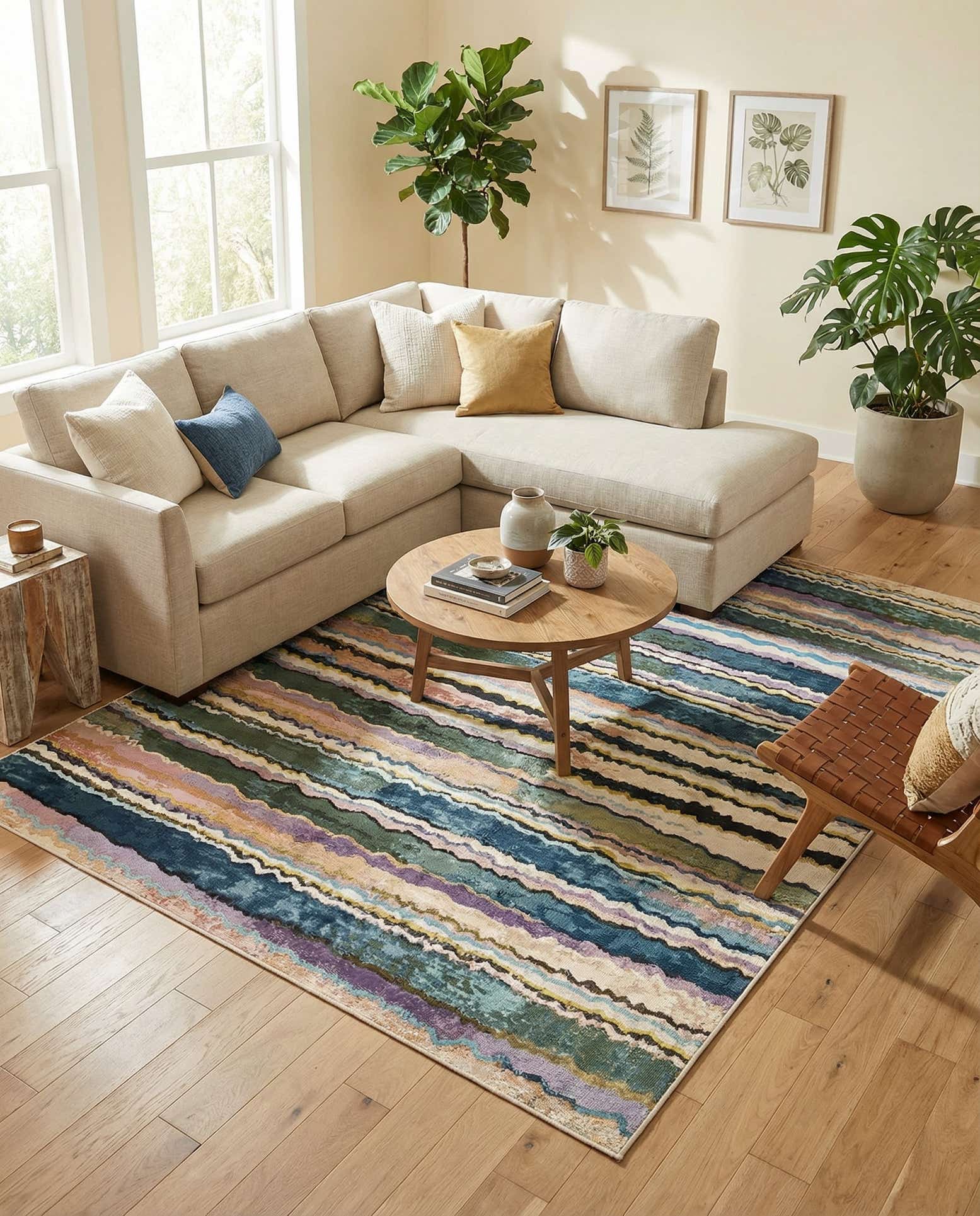 7' 10 x 10' Easy-Clean Modern Indoor / Outdoor Rug