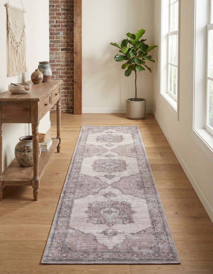 Detail image of 2' x 7'  Washable Mangata Runner Rug