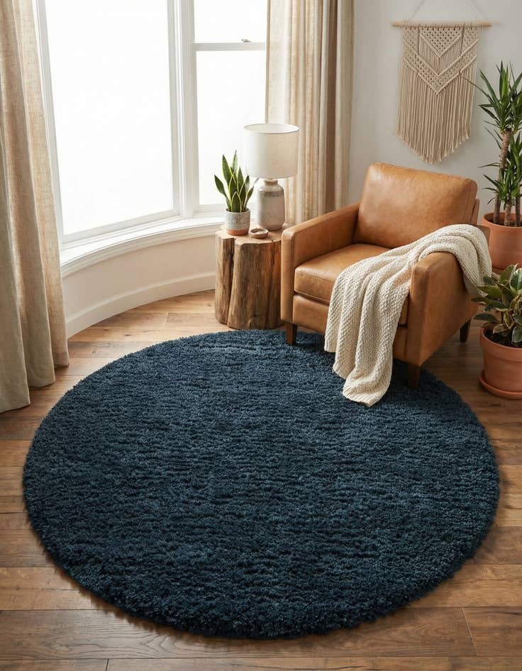 Detail image of 6' x 6' Infinity Shag Round Rug