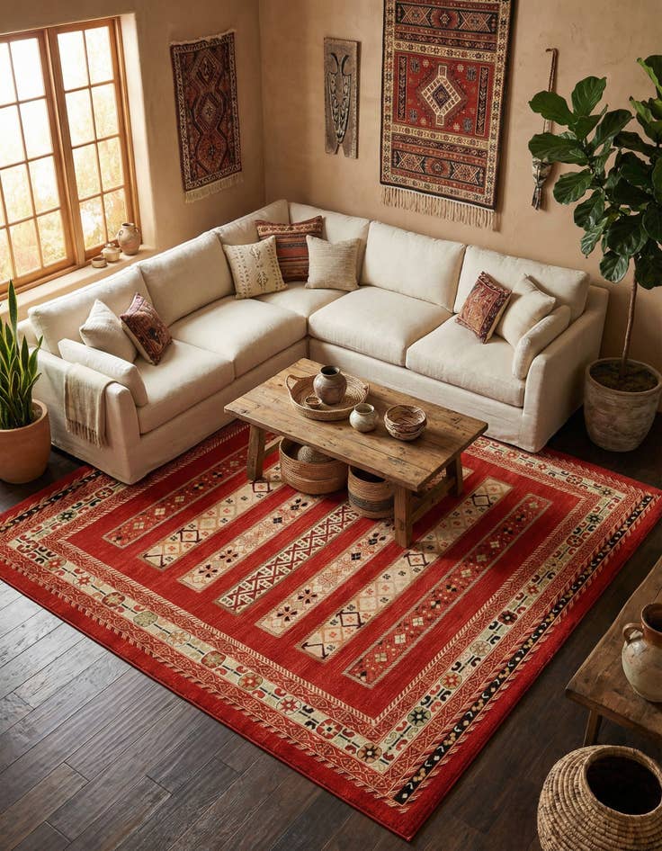 Detail image of 10' x 10' Kashkuli Gabbeh Square Rug