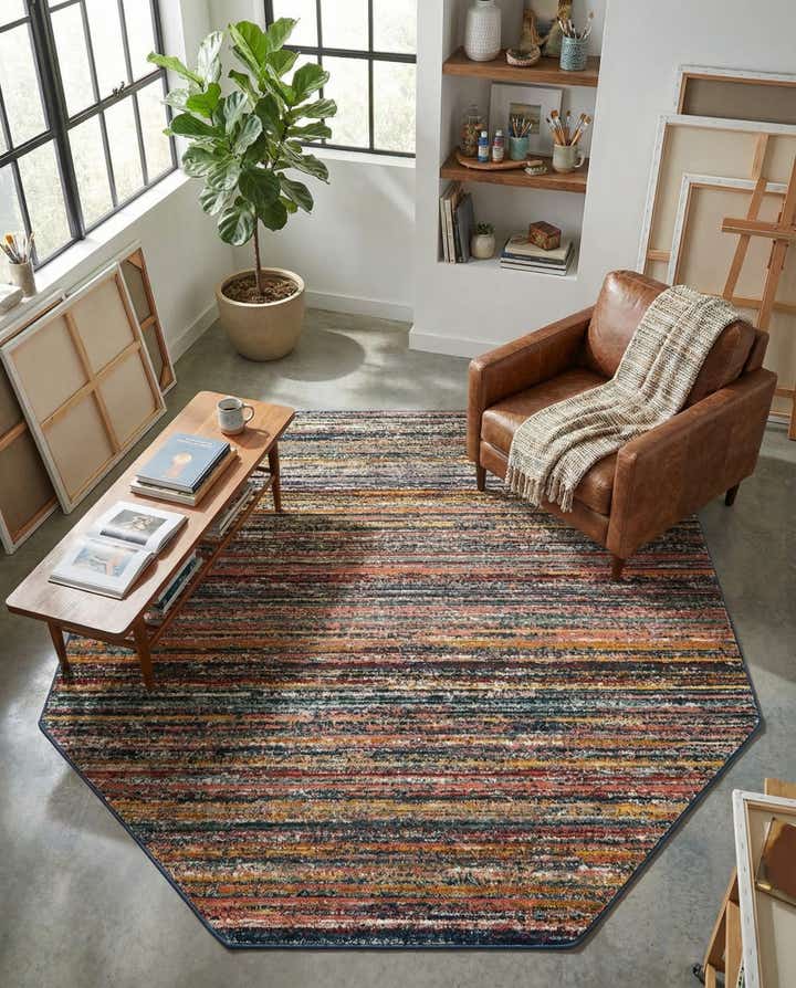 7' 10 x 7' 10 Gemstone Octagon Rug