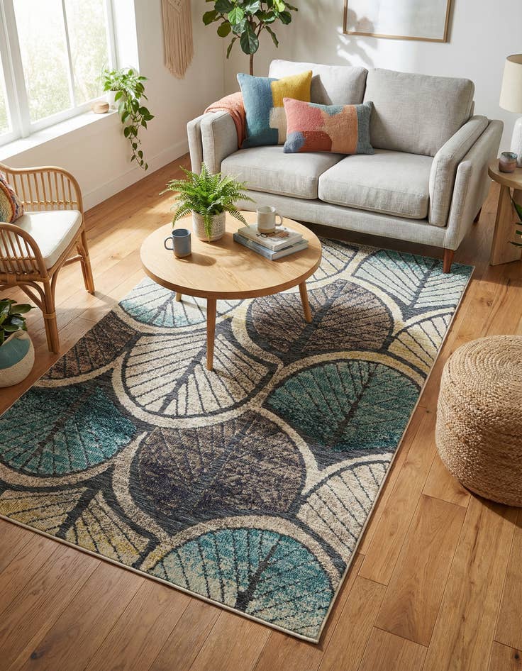 Detail image of 4' x 6' Easy-Clean Casablanca Indoor / Outdoor Rug
