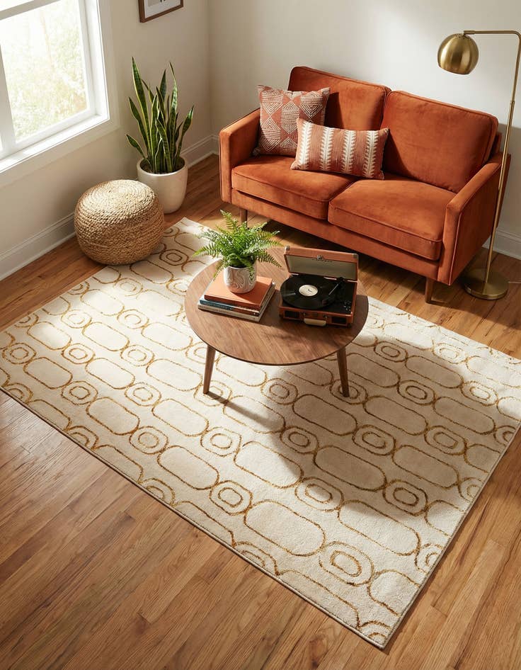 Detail image of 4' x 6' Vogue Geo Rug