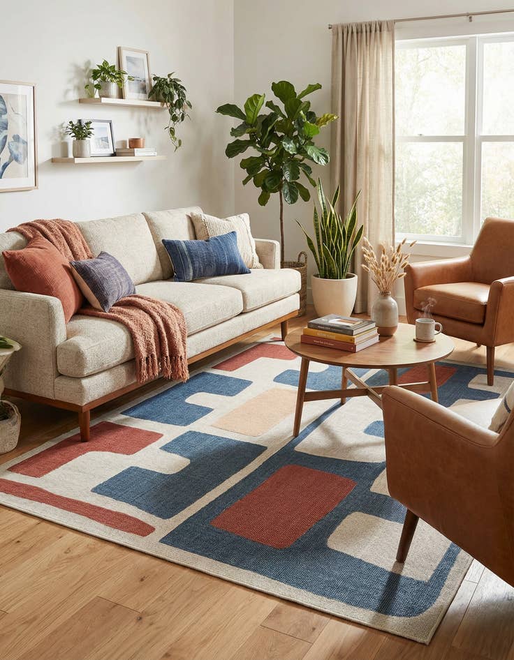 Detail image of 7' 10 x 10' Washable Baja Indoor / Outdoor Rug